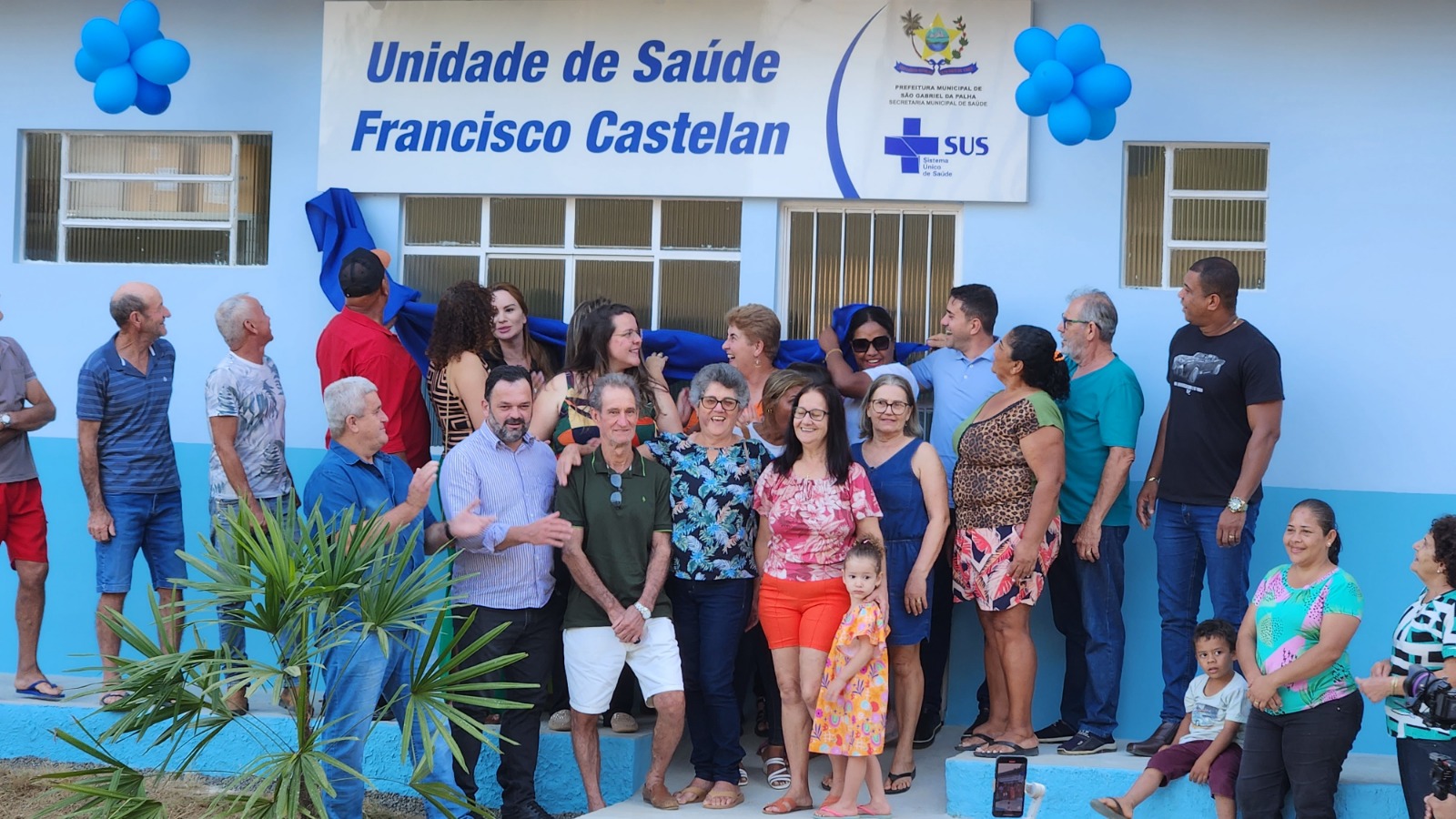 Prefeito reinaugura Unidade de Saúde do Castelan, em São Gabriel da Palha