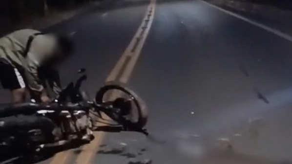 Jovem morre em acidente de moto na subida para o bairro São Cristóvão, em Nova Venécia